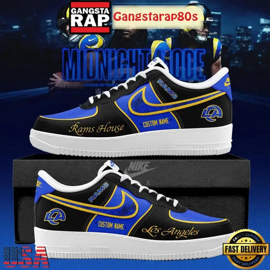Los Angeles Rams Midnight Blue 2026 Rivalries Custom Air Force 1 Shoes