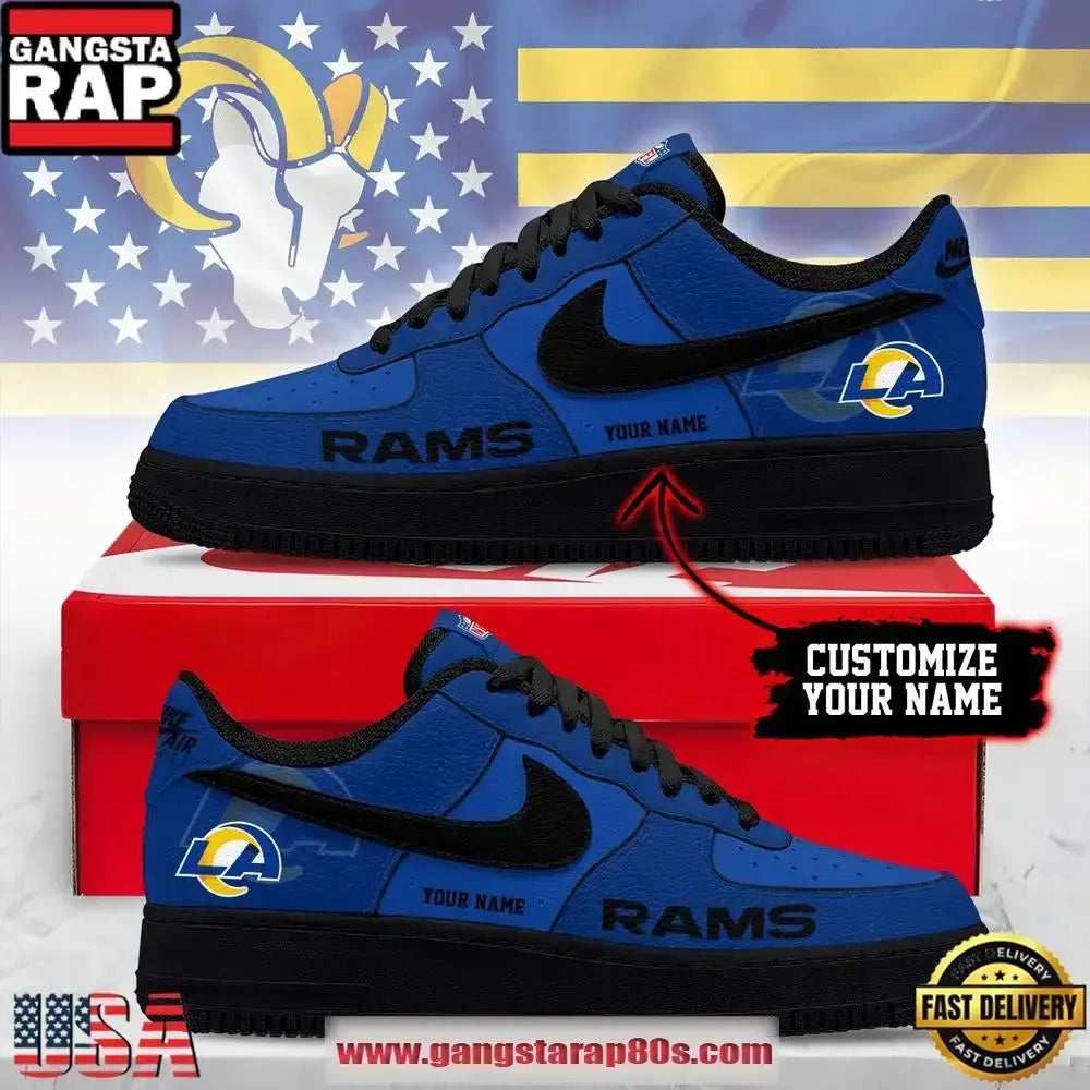 Los Angeles Rams New 2026 Version Custom Air Force 1 Shoes Running Sneakers Shoes