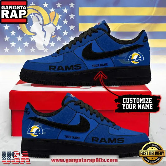 Los Angeles Rams New 2026 Version Custom Air Force 1 Shoes Running Sneakers Shoes