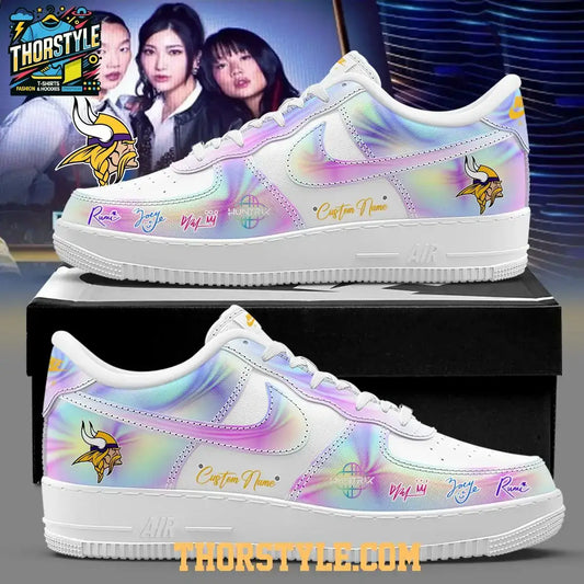 Minnesota Vikings KPop Demon Hunters 2026 Personalized Air Force 1 Shoes
