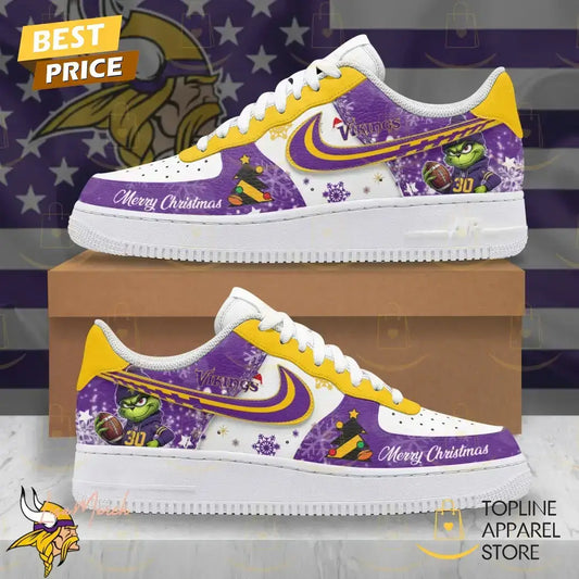 Minnesota Vikings Christmas Gifts Air Force 1 Shoes