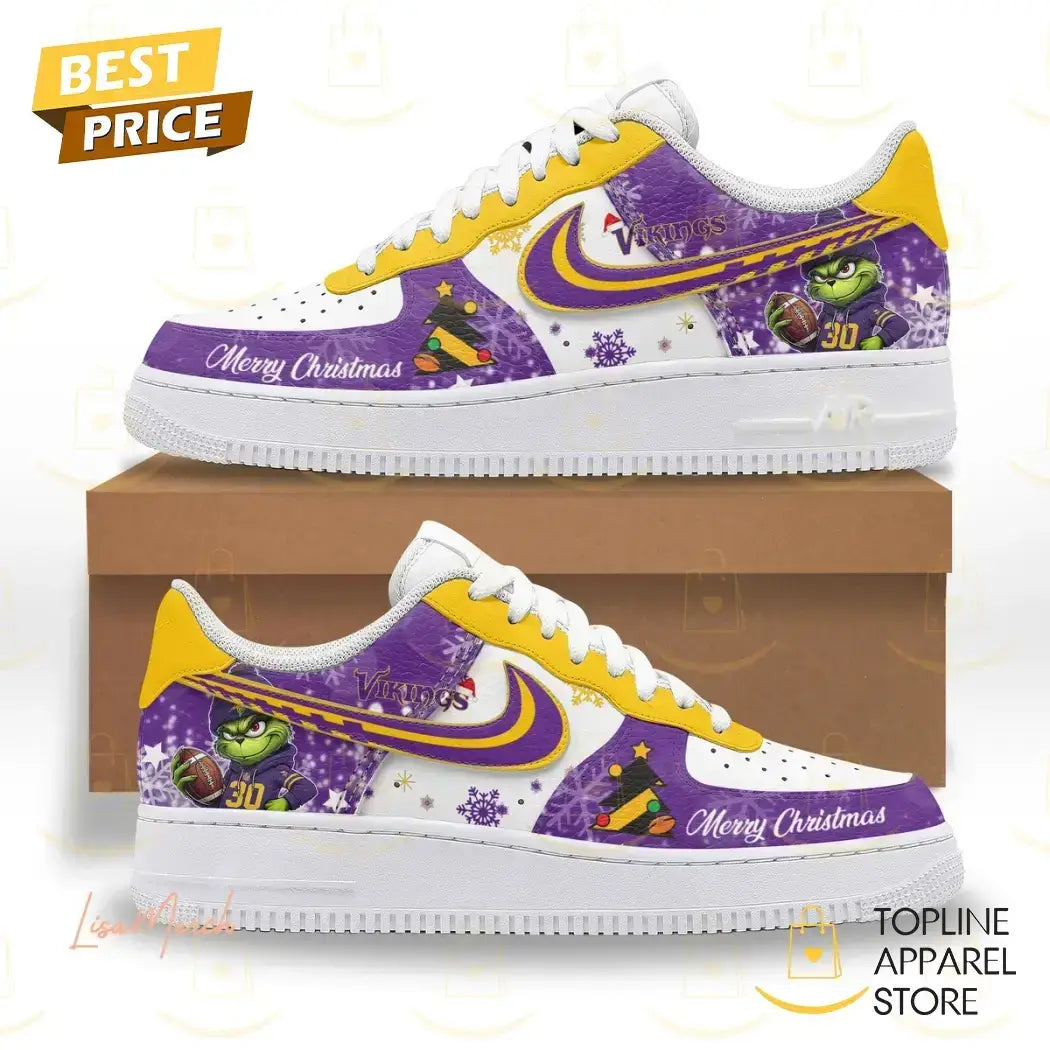 Minnesota Vikings Christmas Gifts Air Force 1 Shoes