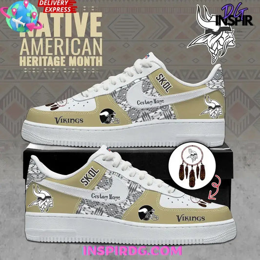 Minnesota Vikings Native American Heritage Air Force 1 Shoes