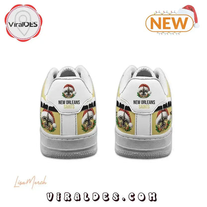 New Orleans Saints Merry Saintsmas Christmas Air Force 1 Shoes