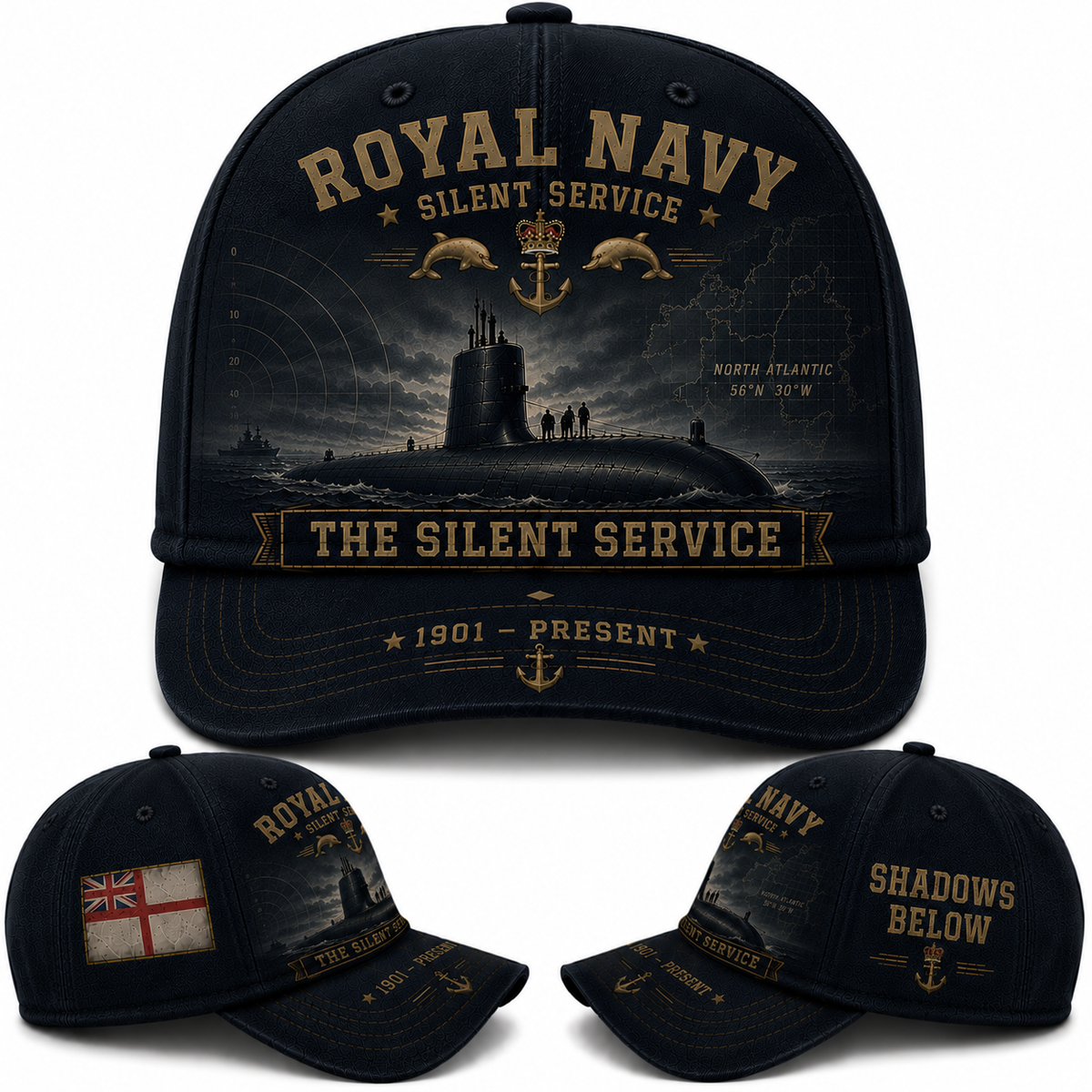 Royal Navy Silent Service Baseball Cap - Shadows Below Veteran Cap