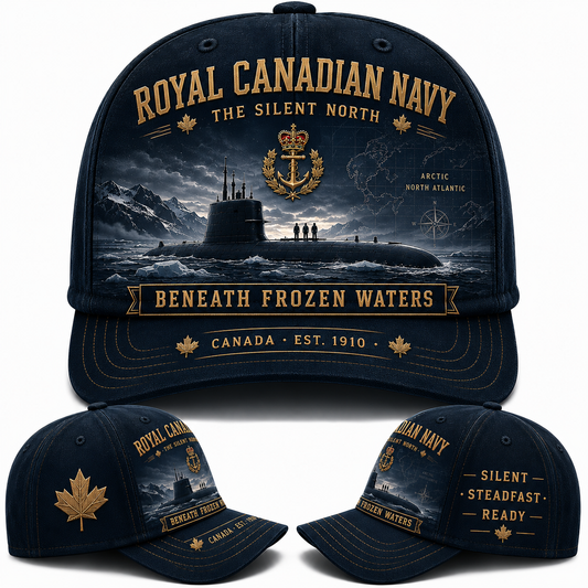 Royal Canadian Navy Beneath Frozen Waters Baseball Cap