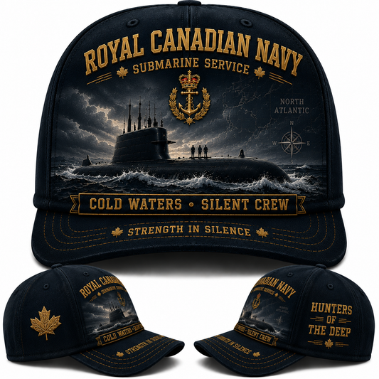 Royal Canadian Navy Cold Waters Silent Crew Baseball Cap