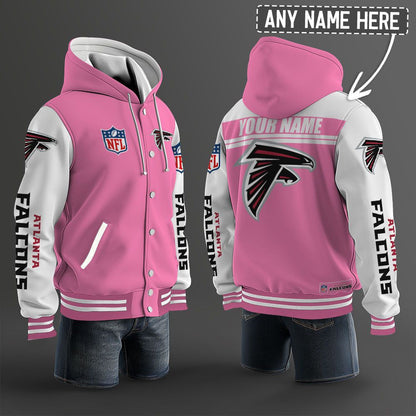 Atlanta Falcons Hooded Letterman Jacket Custom Name Brdct3da0205