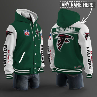 Atlanta Falcons Hooded Letterman Jacket Custom Name Brdct3da0205