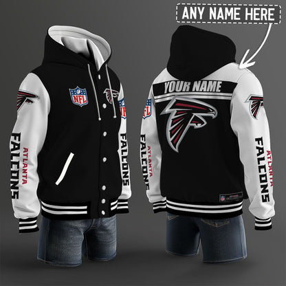 Atlanta Falcons Hooded Letterman Jacket Custom Name Brdct3da0205