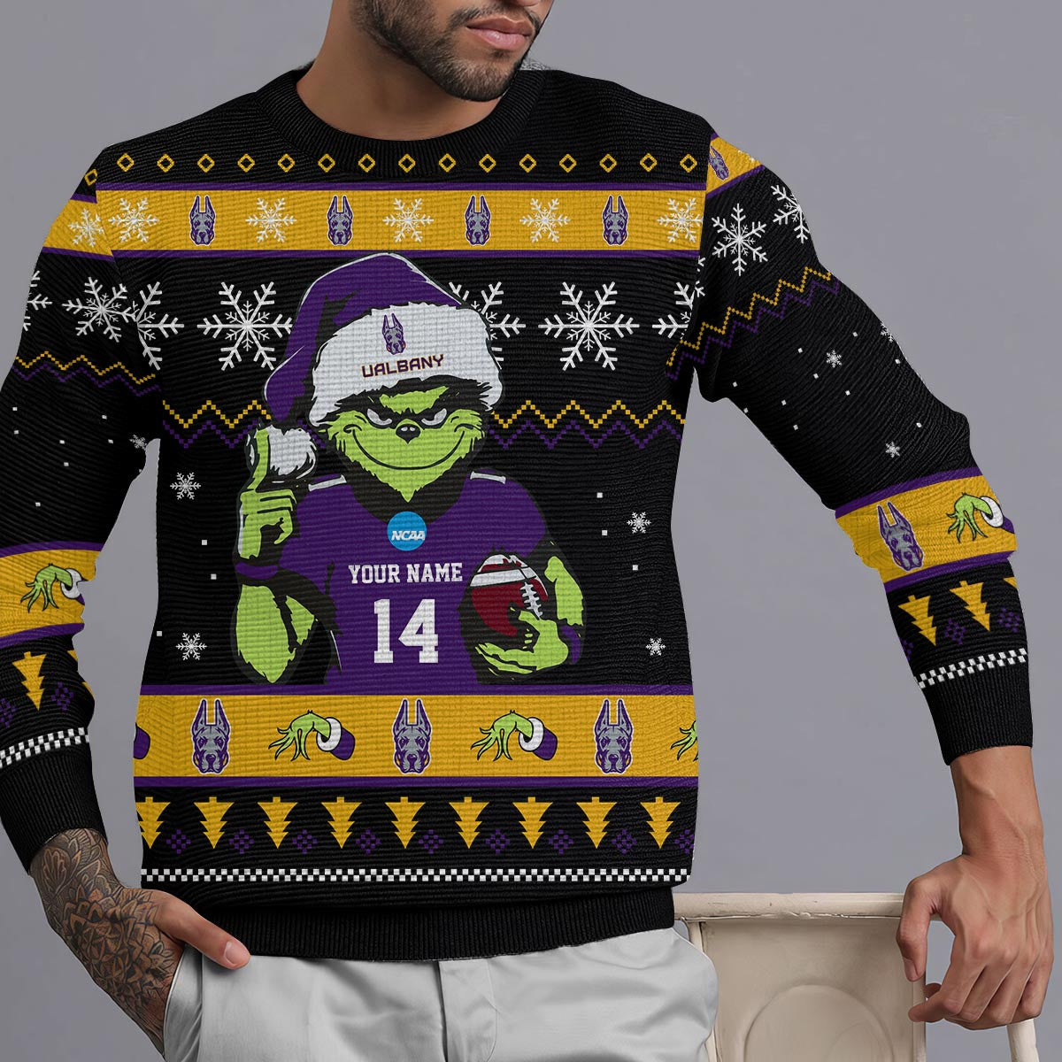 Albany Great Danes Custom Chrismas Ugly Sweater