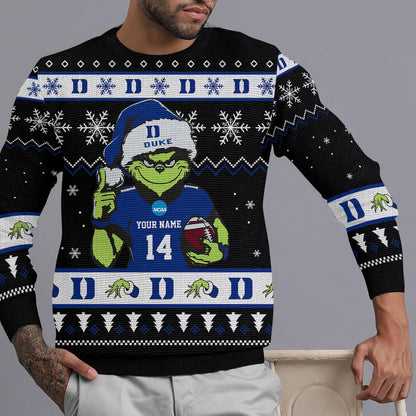 Duke Blue Devils Custom Chrismas Ugly Sweater