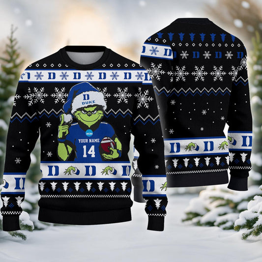Duke Blue Devils Custom Chrismas Ugly Sweater