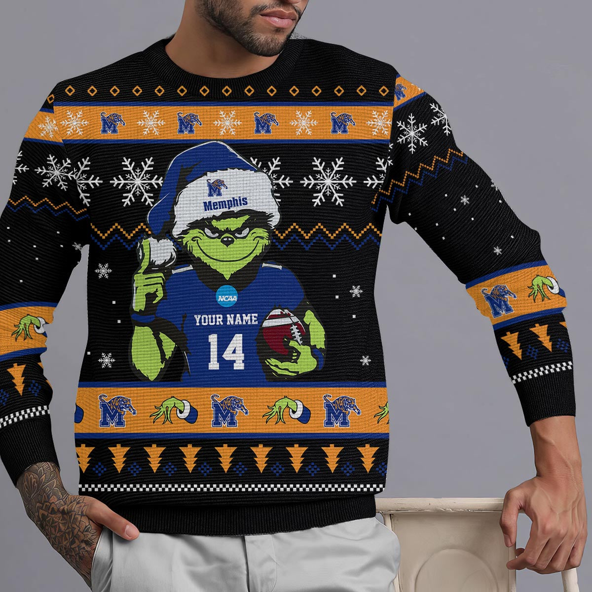 Memphis Tigers Custom Chrismas Ugly Sweater