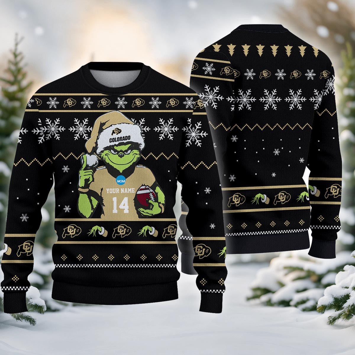 Colorado Buffaloes Custom Chrismas Ugly Sweater