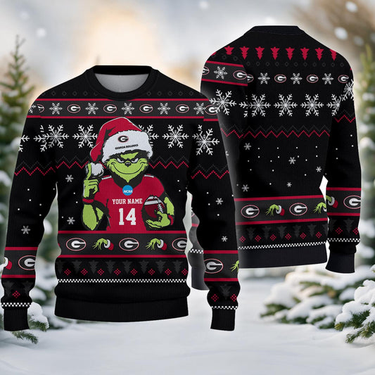 Georgia Bulldogs Custom Chrismas Ugly Sweater