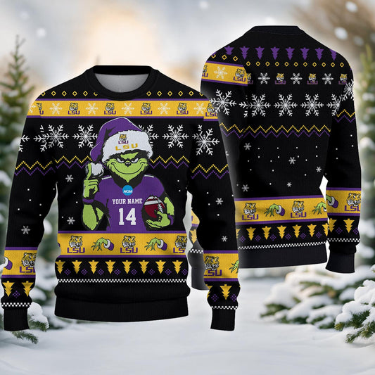 Lsu Tigers Custom Chrismas Ugly Sweater