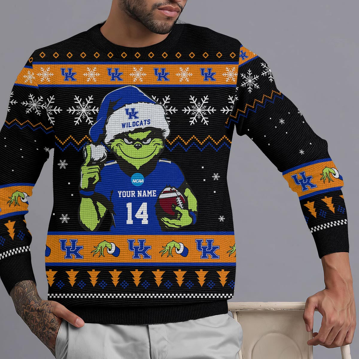 Kentucky Wildcats Custom Chrismas Ugly Sweater