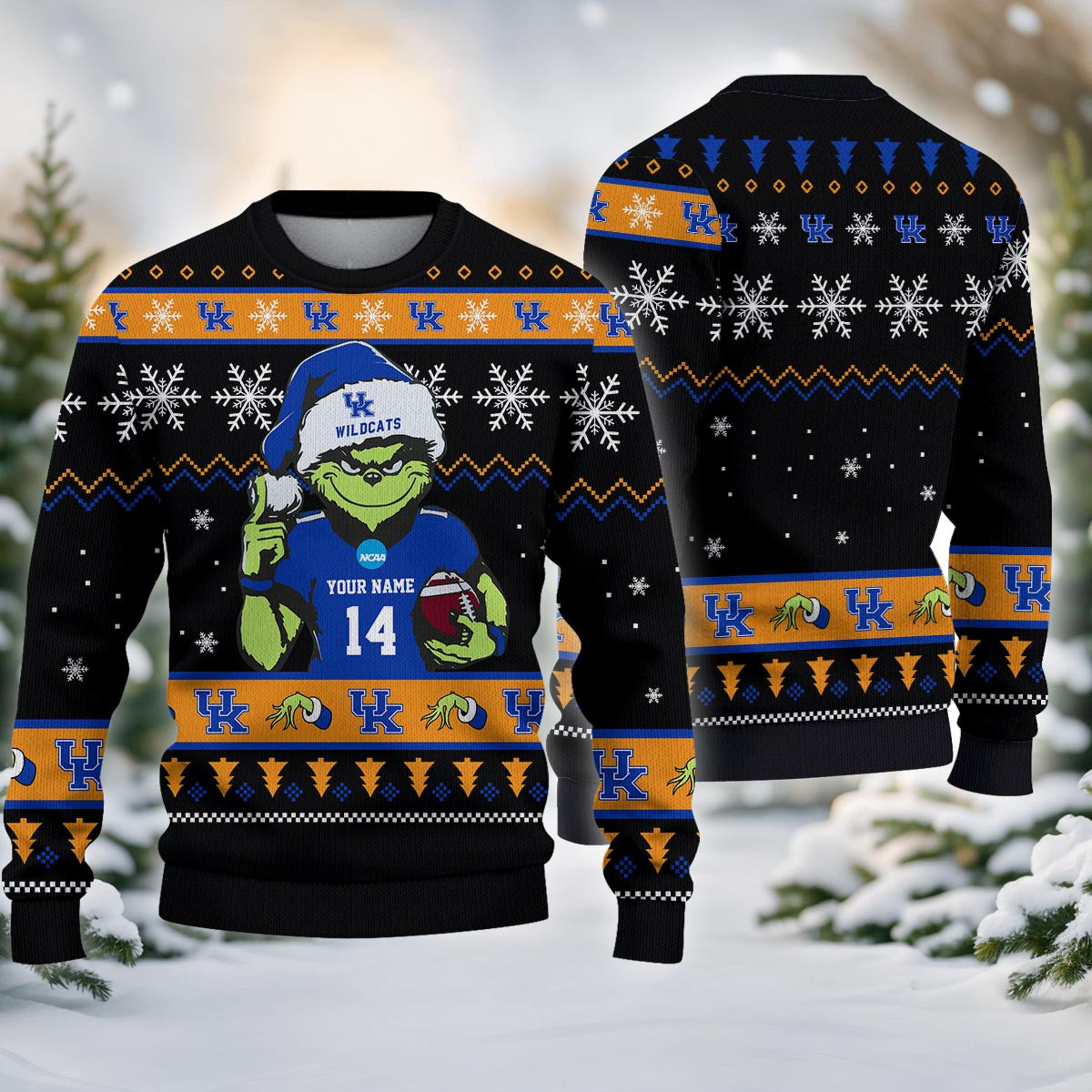 Kentucky Wildcats Custom Chrismas Ugly Sweater