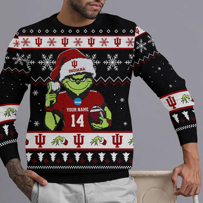 Indiana Hoosiers Custom Chrismas Ugly Sweater