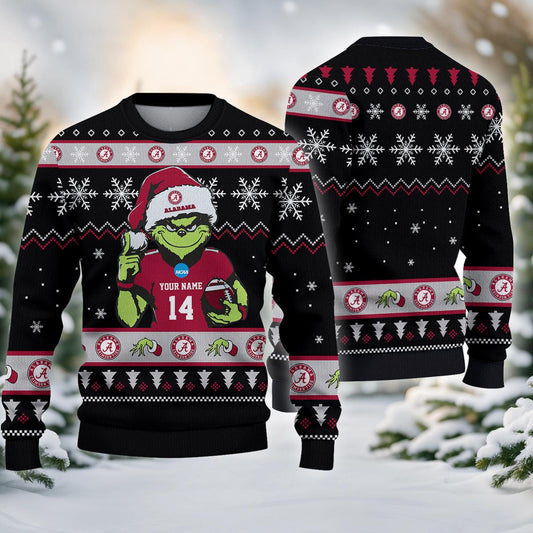 Alabama Crimson Tide Custom Chrismas Ugly Sweater