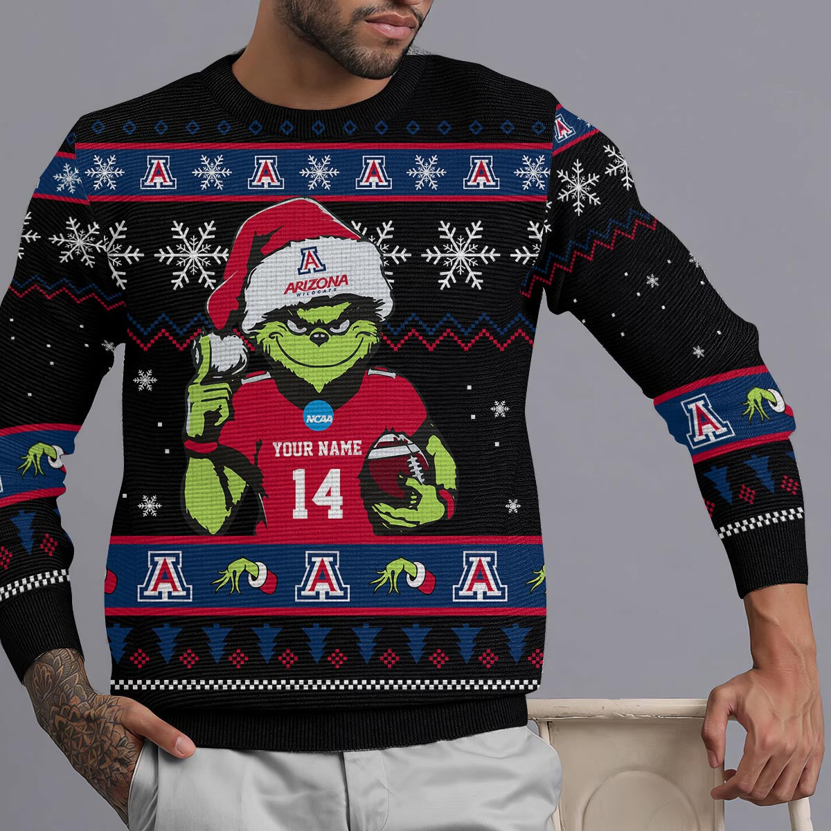 Arizona Wildcats Custom Chrismas Ugly Sweater