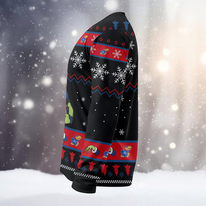 Kansas Jayhawks Custom Chrismas Ugly Sweater