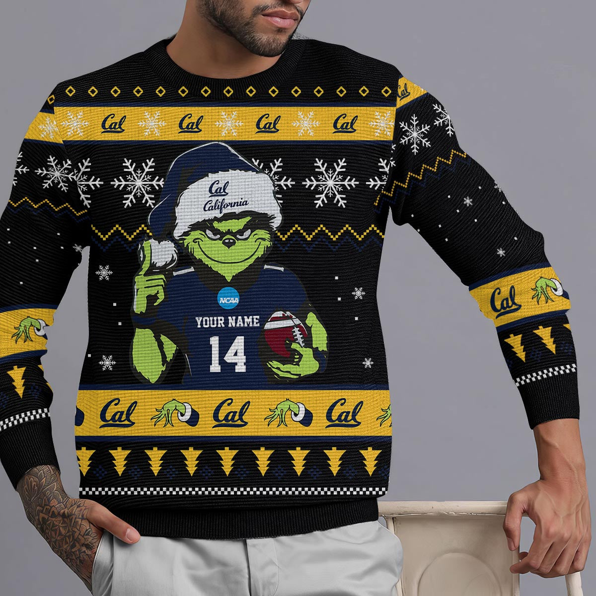California Golden Bears Custom Chrismas Ugly Sweater