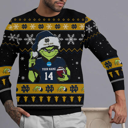 Notre Dame Fighting Irish Custom Chrismas Ugly Sweater