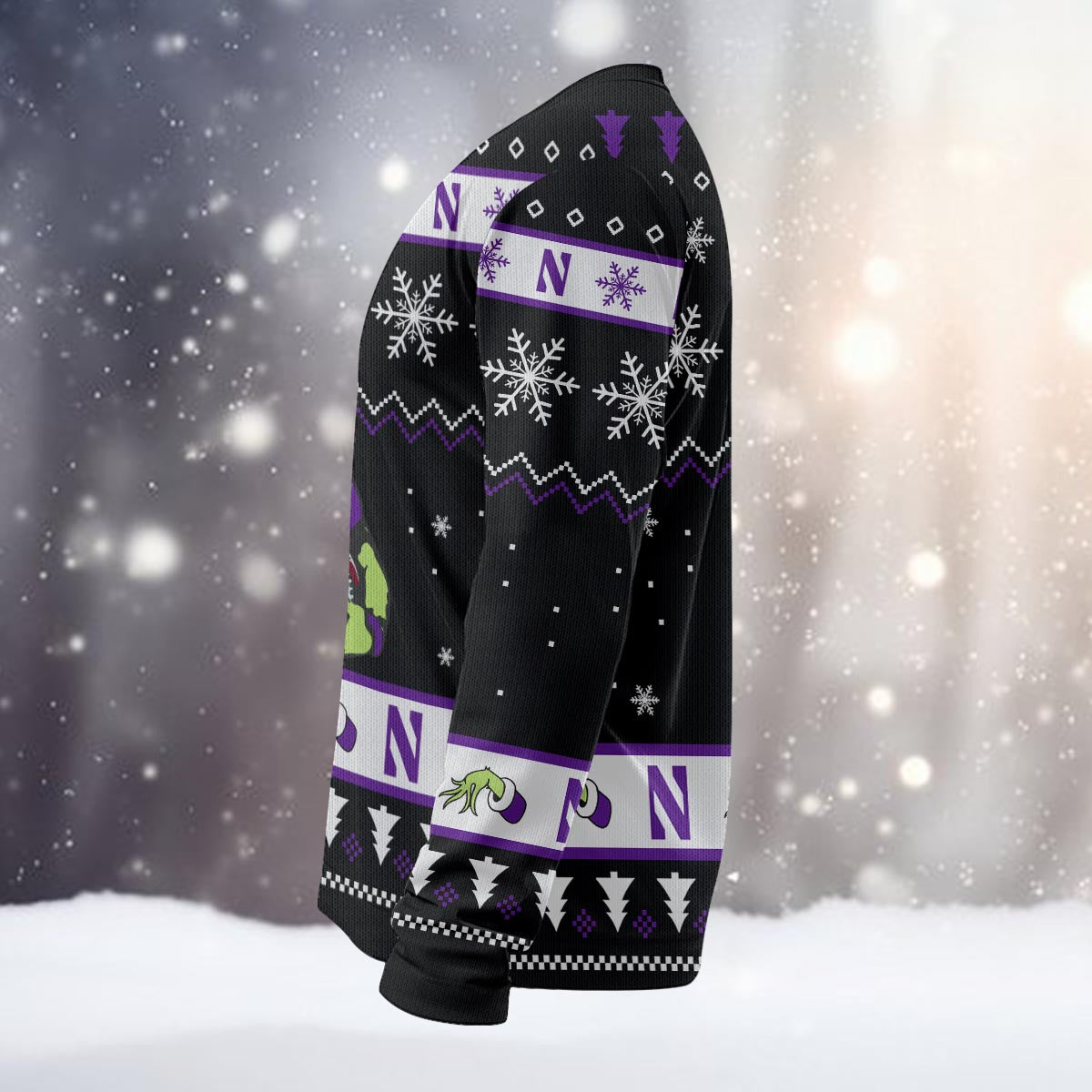 Northwestern Wildcats Custom Chrismas Ugly Sweater