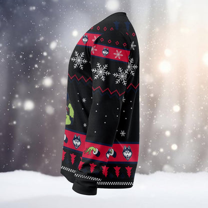 Uconn Huskies Custom Chrismas Ugly Sweater