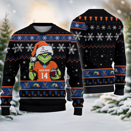 Virginia Cavaliers Custom Chrismas Ugly Sweater