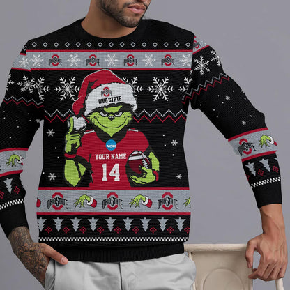 Ohio State Buckeyes Custom Chrismas Ugly Sweater