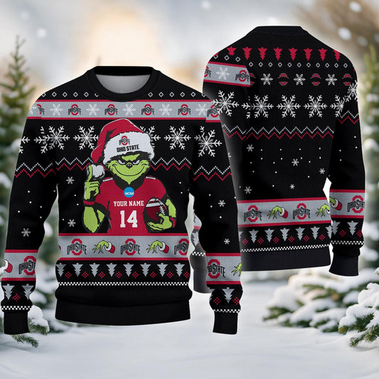 Ohio State Buckeyes Custom Chrismas Ugly Sweater