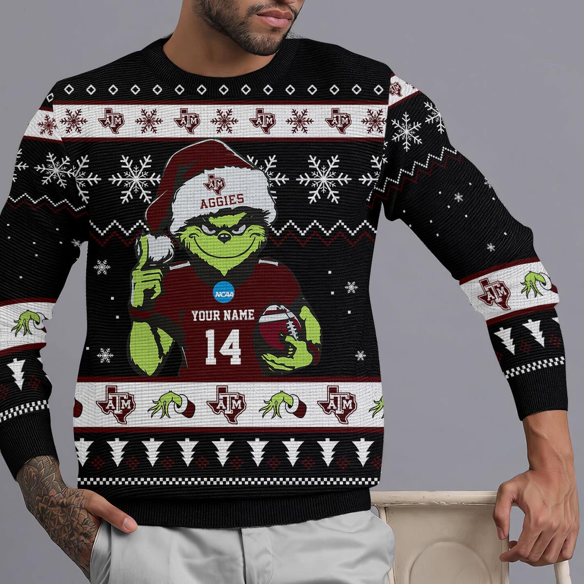 Texas A&m Aggies Custom Chrismas Ugly Sweater