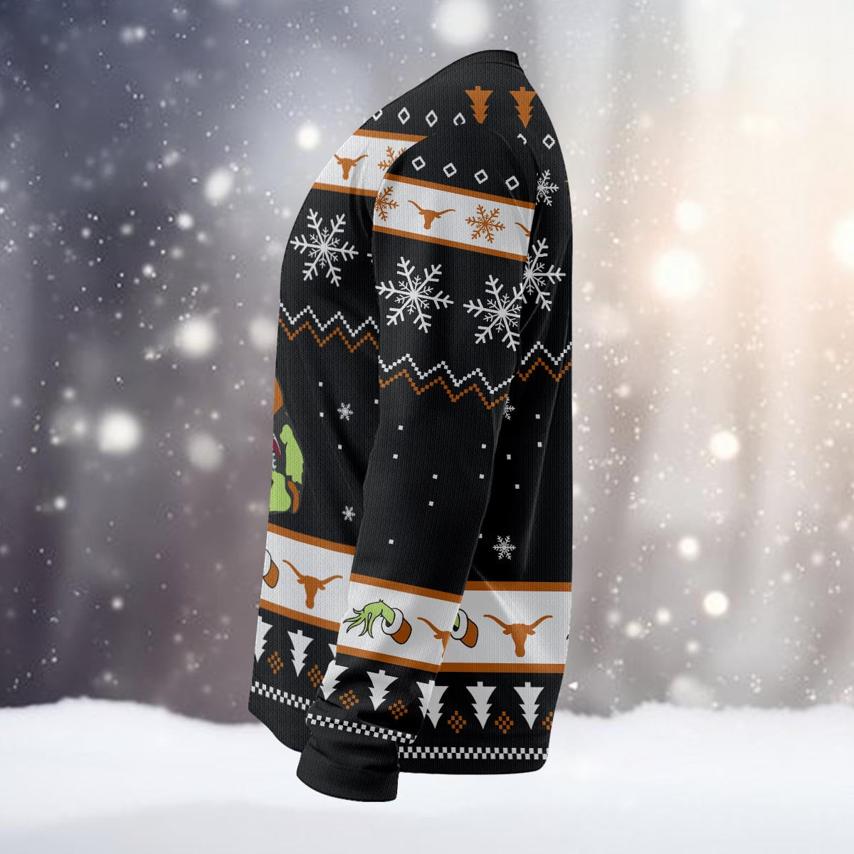 Texas Longhorns Custom Chrismas Ugly Sweater
