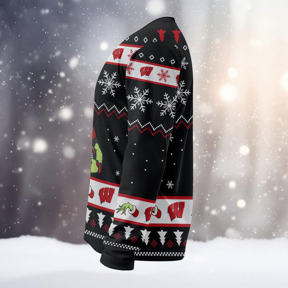 Wisconsin Badgers Custom Chrismas Ugly Sweater