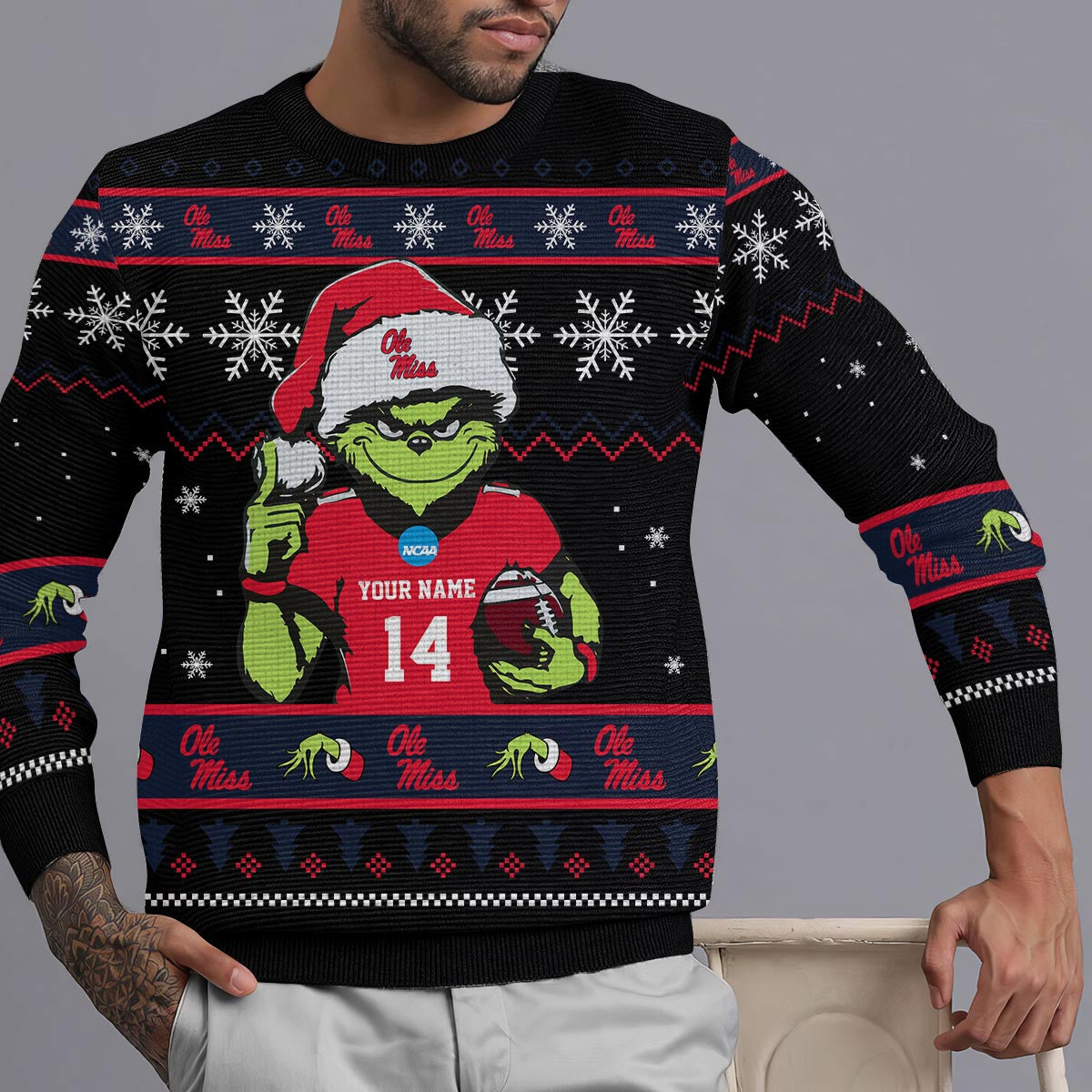 Ole Miss Rebels Custom Chrismas Ugly Sweater