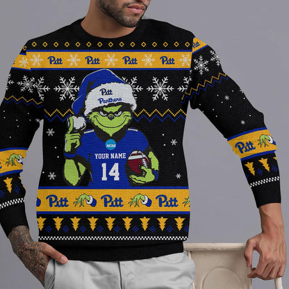 Pittsburgh Panthers Custom Chrismas Ugly Sweater