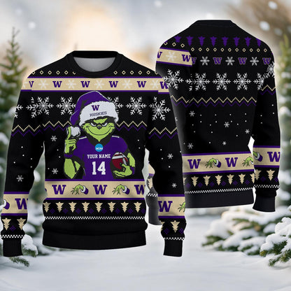 Washington Huskies Custom Chrismas Ugly Sweater