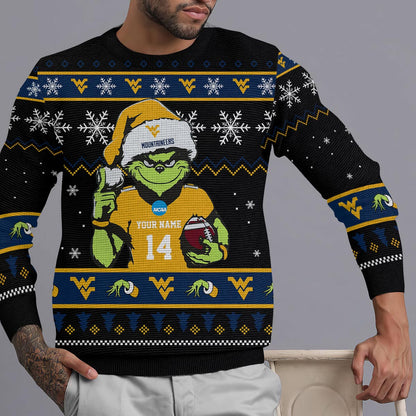 West Virginia Mountaineers Custom Chrismas Ugly Sweater
