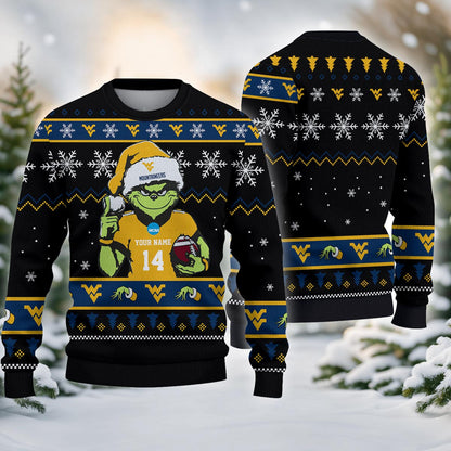West Virginia Mountaineers Custom Chrismas Ugly Sweater