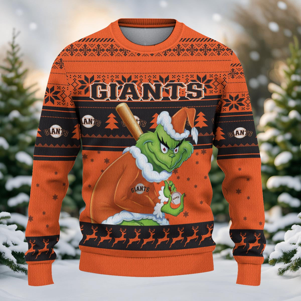 San Francisco Giants Grinch Christmas Ugly Sweater