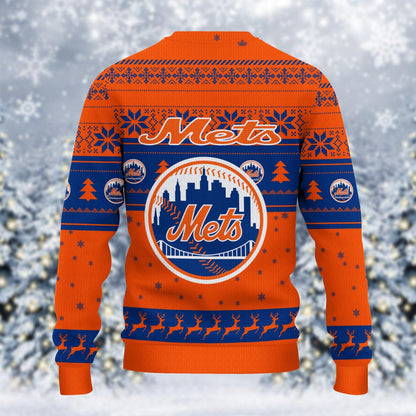 New York Mets Grinch Christmas Ugly Sweater
