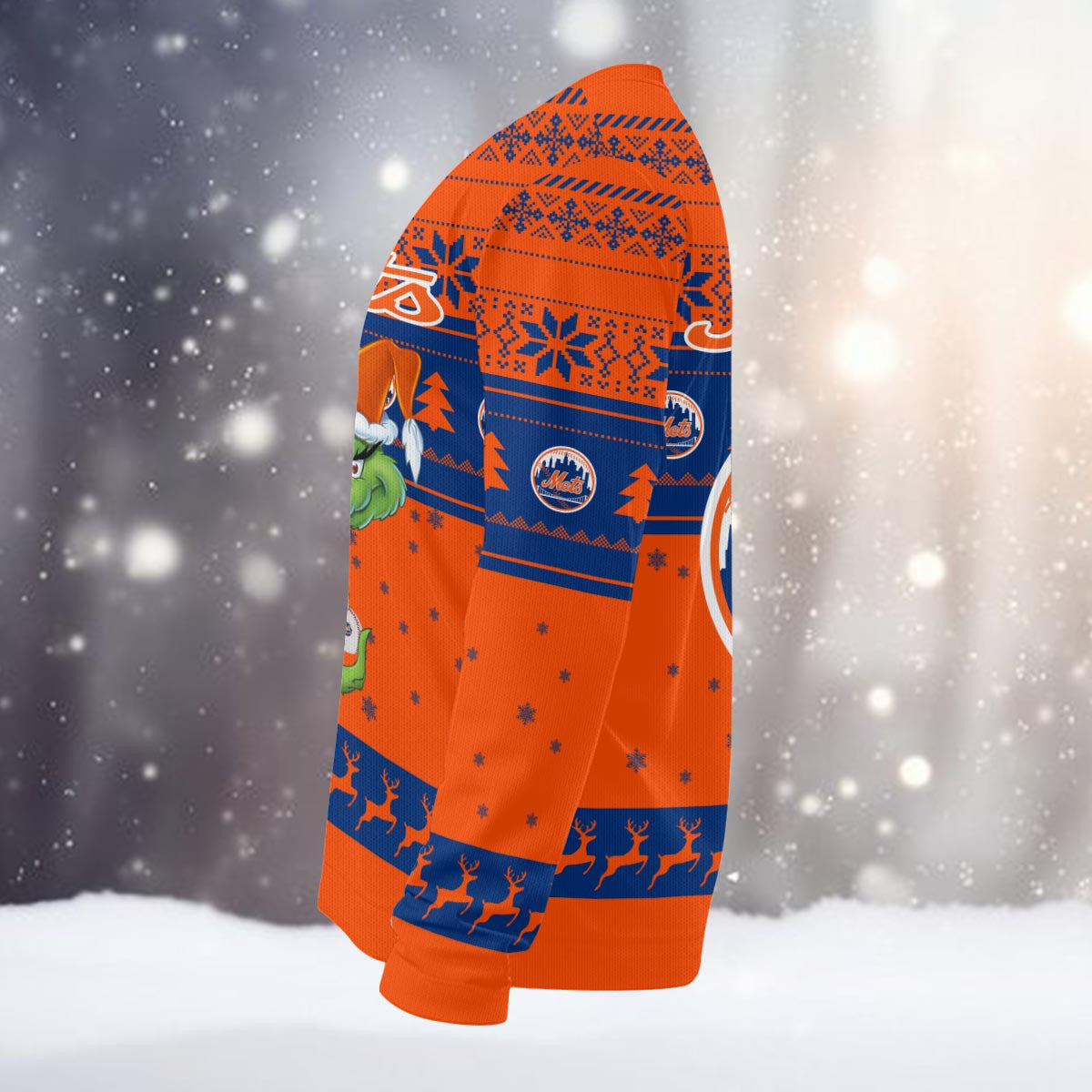 New York Mets Grinch Christmas Ugly Sweater