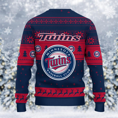 Minnesota Twins Grinch Christmas Ugly Sweater