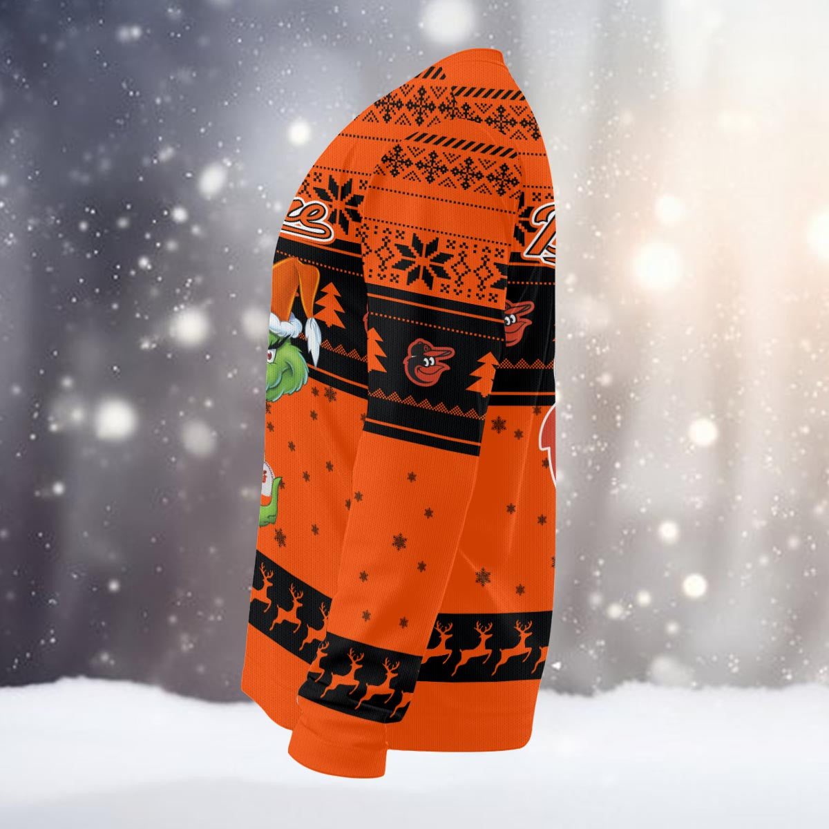 Baltimore Orioles Grinch Christmas Ugly Sweater