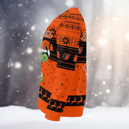 Baltimore Orioles Grinch Christmas Ugly Sweater