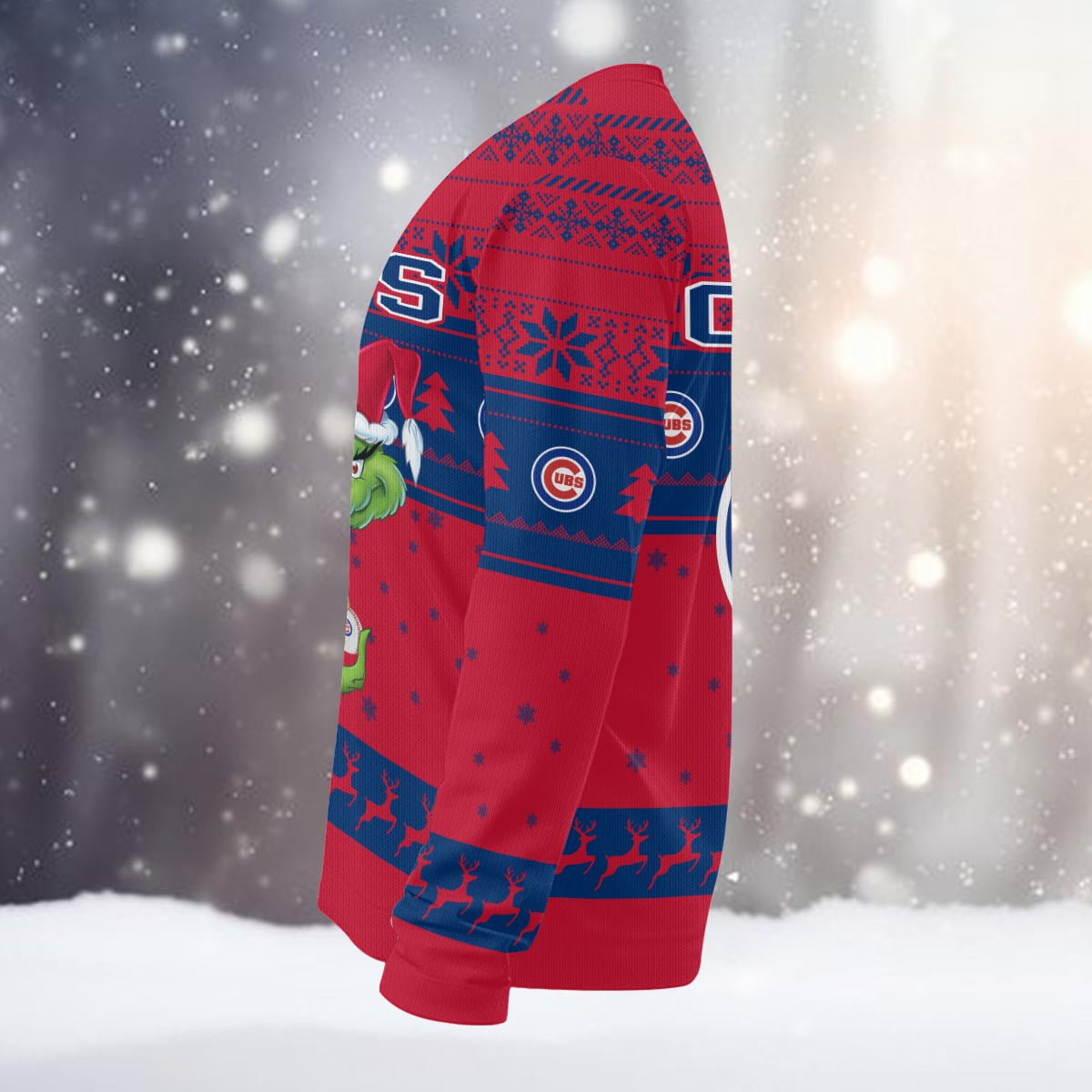 Chicago Cubs Grinch Christmas Ugly Sweater