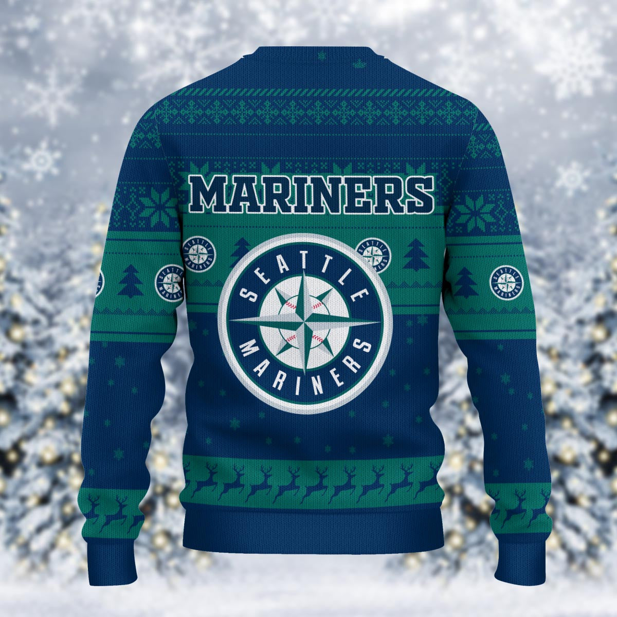 Seattle Mariners Grinch Christmas Ugly Sweater